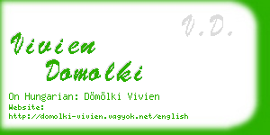 vivien domolki business card