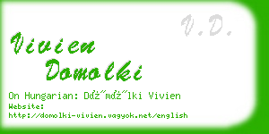 vivien domolki business card